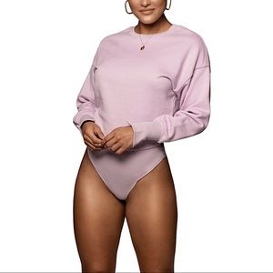 JLUXLABEL LILAC AMBREAL CREW NECK BODYSUIT
